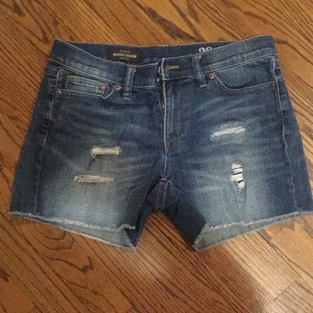 Stylish Women’s S.Z 28 J.Crew Indigo Denim shorts